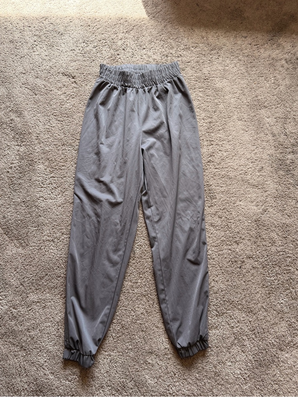 Comfort-Driven Gray Elastic-Waist Five DanceWear Jogger Pants